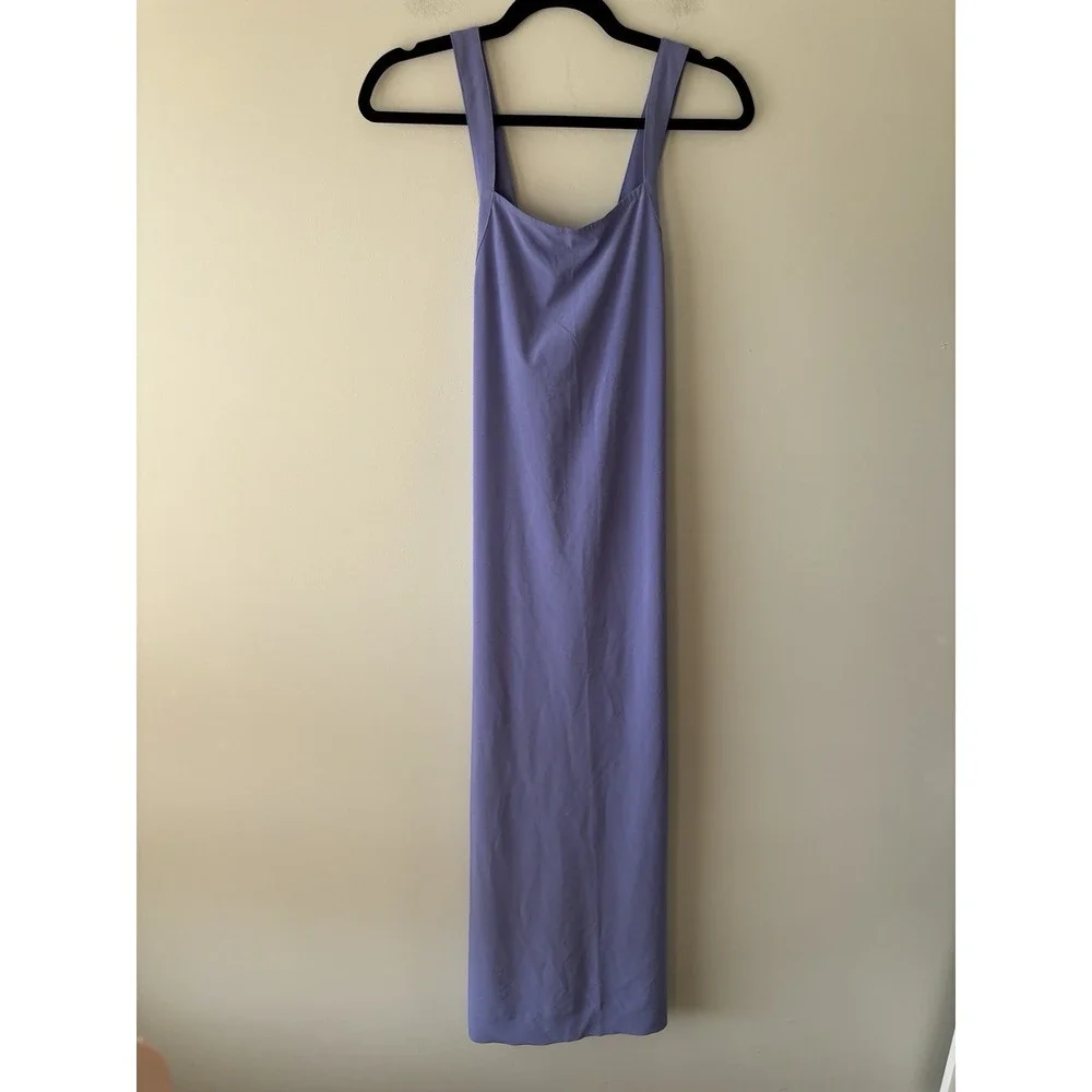 Athleta Arrival‎ Maxi Cross Back Dress Dark Adonis Blue Size XS Athleisure Lilac - Picture 11 of 11